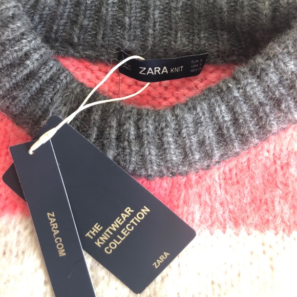 Zara Bold Striped Knit Sweater - Picture 3 of 5